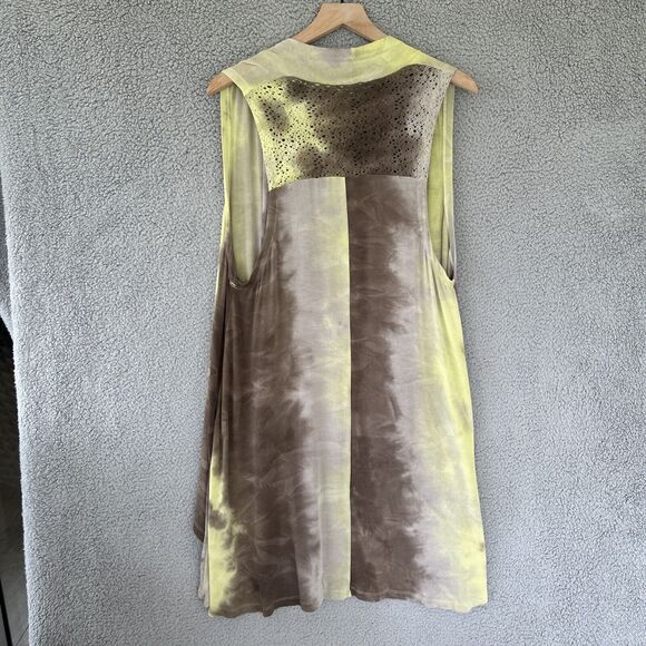 Dolcezza Tunic Top Vest Set Medium Small Tie Dye Fairy Gray Yellow Beach Fairy - Picture 11 of 16
